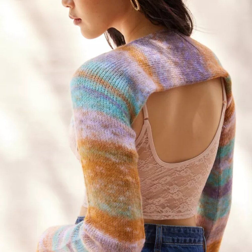 Nwt Urban Outfitters Space Dyed Shrug Sweater Size XS - Picture 2 of 6
